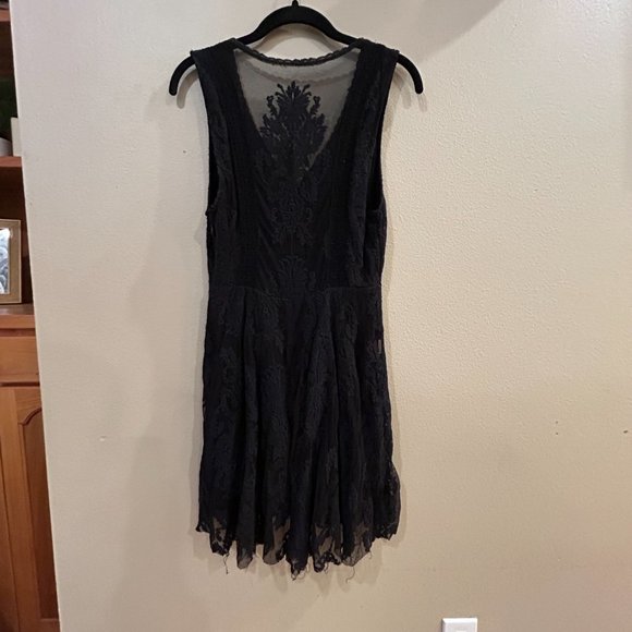 Free People Little Black Lacey Dress - Picture 2 of 4